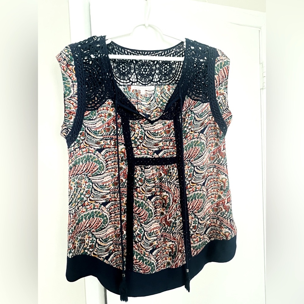 Daniel Rainn Multicolor Short Sleeved Blouse